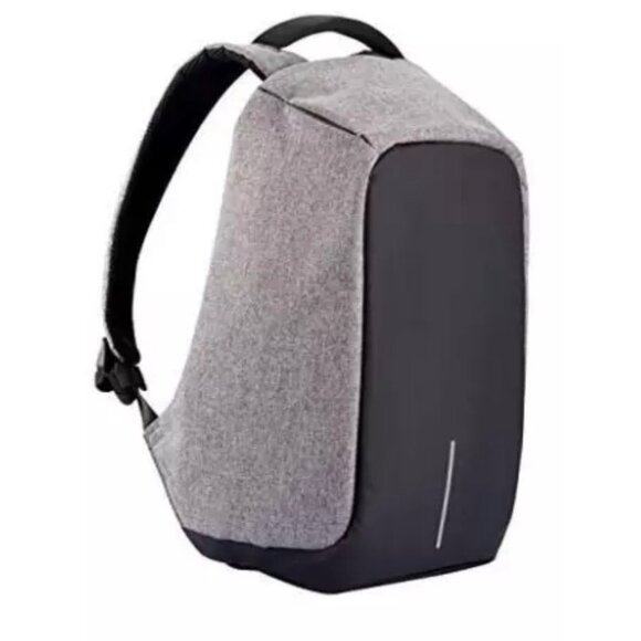 NWT Bobby XL Anti-Theft Backpack 17" Grey By XD Design With USB Charging Port